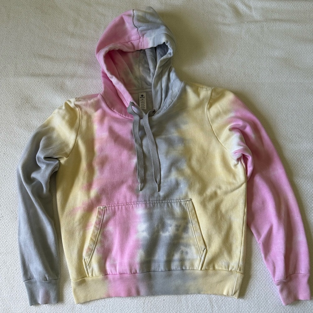 90 Degree by Reflex cropped hoodie, size medium, tie-dye.